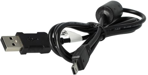 vhbw USB-Kabel Datenkabel kompatibel mit Casio Exilim EX-F1, EX-FC100, EX-FC150, EX-FH100, EX-FH20, EX-G1, EX-S5, EX-S6, EX-S7, EX-S10, EX-S12, EX-S200-100 cm - Ersatz für U-8