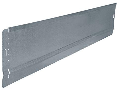 bellissa Rasenkante Basic im 2er Set - 99679 - Stahlblech feuerverzinkt, silberfarbig - aus Metall - 100 x 10 cm, Nutzlänge 0,97 m - Mit patentierter Verbindungstechnik