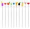BESTOMZ 10 Stück Cocktail Stirrer Stäbchen Party Deko(zufällige Farben)