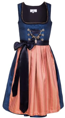 Edelnice spårmode exklusiv designer mini dirndl Josepha inklusive spetsar smutskläderförkläde och Charivari Gr. 32–52