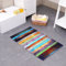 JameStyle26 Schöne Fußmatte Anker Badezimmermatte rutschfest Duschmatte schnelltrocknend Anti-Rutsch Küchenmatte Badezimmer Teppich Matte (Bunte Streifen, 45 x 120 cm)
