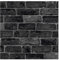Fresco House Brick Charcoal Wallpaper | Charcoal Brick Wallcovering | Eco-Friendly Wallpaper