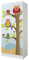 Leomark Weiß zweitüriger Kleiderschrank - Roma - funktionaler Schwebetürenschrank, Dim: 70 x 42,5 x 161,5 (H) cm, Schrank, Möbel für Kinder, UV-Druck: Eulen