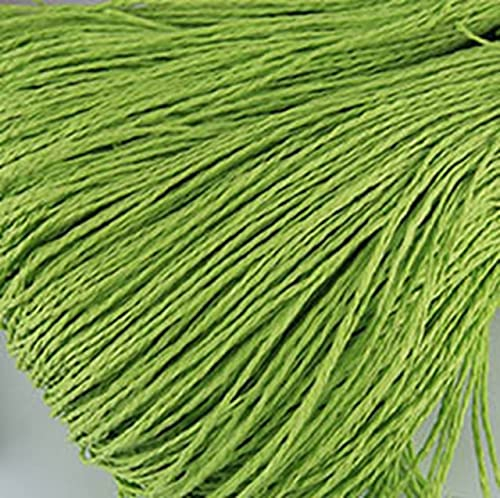 TONGRI Hilo de Rafia de 100g/bola, Hilo de Paja de Papel Kintting para Sombrero de Ganchillo, Embalaje de Flores de Hilo Elegante, Material Hecho a Mano de Moda de Verano