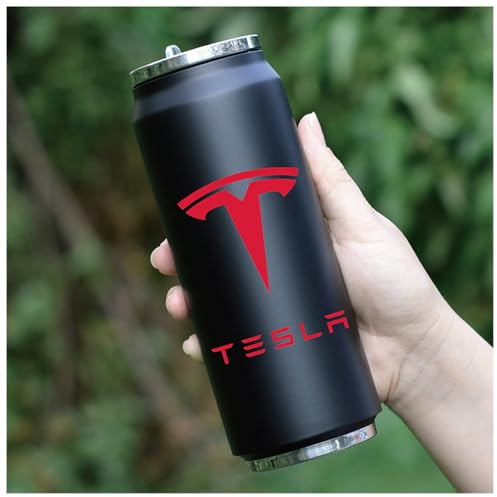Travel Mug, für Tesla Model 3 2019 Trinkbecher aus Edelstahl Autobecher doppelwand Isolierung Thermo Becher