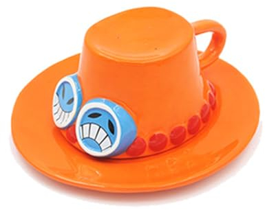 Monkey D. Luffy Tasse, Anime Portgas D. Ace Mark Tasse, Keramik Kaffeetasse Teetasse kreative Geschenke für Weihnachten Geburtstag