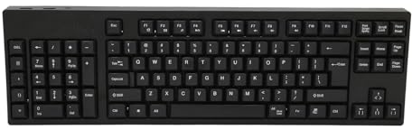 Fockety Linkshänder-Tastatur, 109 Tasten Ergonomisches Layout Ultraflache Tastatur mit linkem Numpad-Design, wiederaufladbare mechanische Tastatur mit Micro-USB-Anschluss für Unternehmen