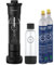 Grohe Blue Fizz - Wassersprudler Duo Set (3 einstellbare CO2 Stufen, inkl. 2 CO2 Flaschen, 2x 0,85l Wasserflasche + Reinigungspulver), schwarz