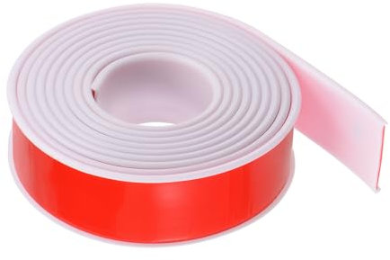 sourcing map U-Shape Edge Banding 1-9/16 x 9.8ft (40mm x 3000mm) Self Adhesive TPE Flexible Veneer Edging Edge Protector for Furniture Cabinet Table Repair, White