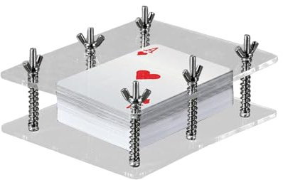 Kristall-Kartenpresse, Kartenglätter | Transparenter Krümmungskorrektor aus Acrylkarte | Tragbares Kartenglättungswerkzeug, Kartenbehälter, Kartenkorrekturwerkzeug für Sammelkarten