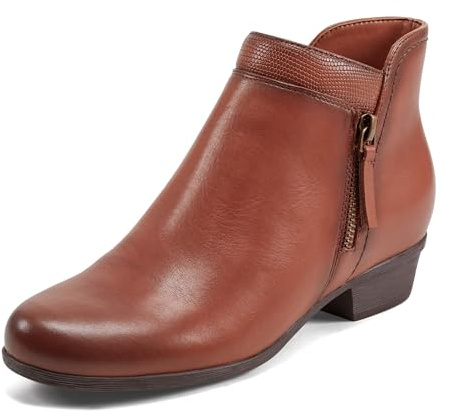 Rockport Women's Carly Bootie, Lizard, 7.5 Wide