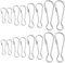 The Lord of the Tools 40 Stück Simplex-Haken aus Edelstahl 304 30 Mm 40 Mm 50 Mm 60 Mm Karabinerhaken Federhaken Geeignet für Schlüsselanhänger Ausweise DIY