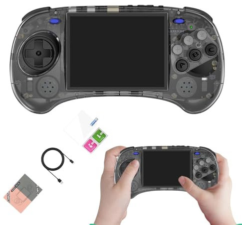 Consola de juegos compacta | Consola de videojuegos de pantalla de 4 pulgadas, consola de juegos inmersiva para jugar a batería de larga duración para dormitorio, sala de estar