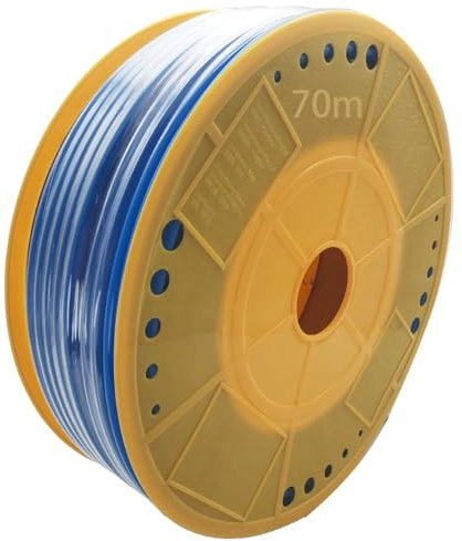 Manguera, manguera aire comprimido Dujelixa DE 8 mm x DI 5 mm diámetro interior, riego por goteo, (azul, 70 m) utilizada en transferencia mecánica de aceite, tuberías de infusión, tuberías de freno