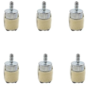 6 stücke 125-527 Kraftstofffilter for ECHO Rasentrimmer SRM210 GT200 SRM225 SRM2100 GT225 PAS225 PB200 Fit Kettensäge Freischneider(1/2)