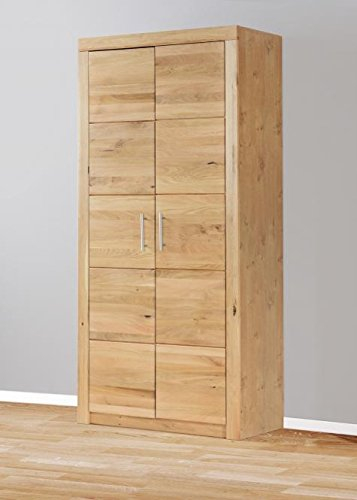 Aktenschrank Bücherschrank 90 x 190cm, in Wildeiche teilmassiv 4600-27+47