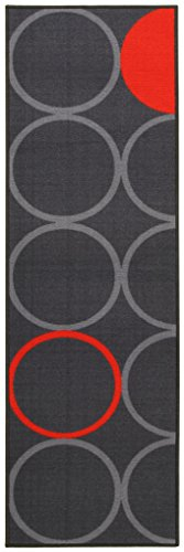 ABC Alfombra La Cucina Opty Gris/Naranja 57 x 200 cm