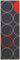 ABC Alfombra La Cucina Opty Gris/Naranja 57 x 200 cm