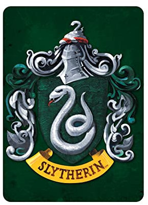 harry potter metal aimant slytherin badge maison crete serpent officie