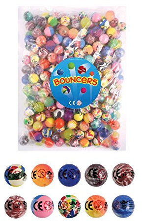 Springball / Flummi, Super Ball, 27 mm, Tütenfüller, 10 Stück