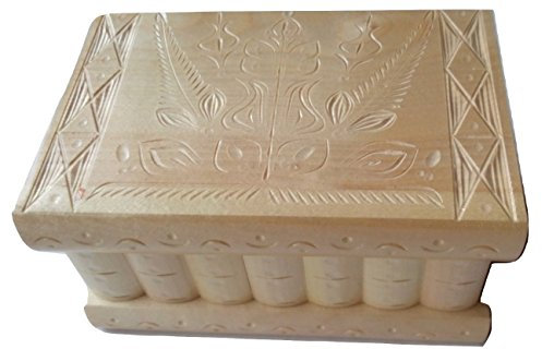 Neu Groß Holz Puzzle Kasten Rätsel Geheim Schön handgeschnitzte Holz Schmuck Aufbewahrungs box Fall Besondere Holz Spielzeug (Natur)
