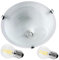 Maclean MCE22 Deckenleuchte mit Bewegungsmelder und Dämmerungssensor, 360° Sensor, PIR-Sensor, Deckenlampe, Plafond, 30cm Durchmesser, Infrarot Led weiß (Deckenleuchte + 2x 6W Leuchtmittel)