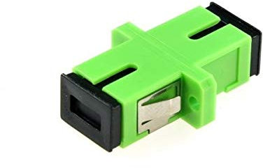 CABLEPELADO Acoplador de Fibra optica SC-APC monomodo simplex | Empalme fibra óptica | SC/APC a SC/APC Simplex | Permite el empalme de cables Simplex Mono-Modo (MM)