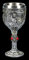 Figuren Shop GmbH Ritter Fantasy Kelch - First Knight | Weinbecher, Weinkelch, Deko-Artikel, mit Edelstahl-Einsatz, H 18 cm