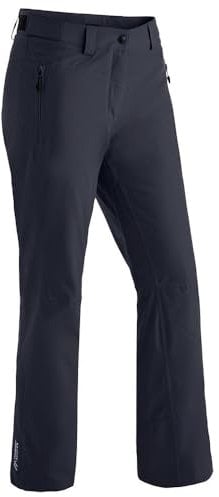 Maier Sports Ronka, Damen Skihose, Wasserdichte Schneehose, Schützender Schneefang und verstellbarer Bund, PFC-frei, mTHERM Wattierung & mTEX Wetterschutz, Blau, Gr. 46 (W38/L32)