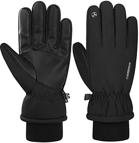 coskefy Thermal Gloves, -20℉ Coldproof Touchscreen Ski Gloves Waterproof Winter 3M Thinsulate Snow Mitten for Walking Hiking