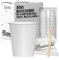 cubex professional 500 Bicchieri in cartoncino da 240 ML Bianchi + 500 Palette in Legno da 14 cm, per Caffè, Acqua, Bevande Calde e Fredde, 100% Riciclabili
