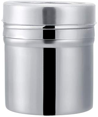 Pot d'assaisonnement en acier inoxydable pour saupoudrer le sel et le poivre assaisonnement poivre Barbecue assaisonnement bouteille distribution cuisine perforée(M)