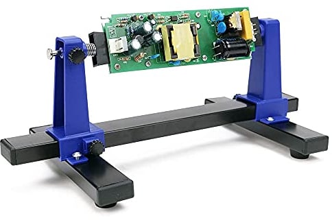 MMOBIEL Supporto regolabile per circuiti stampati, strumento per saldatura e dissaldatura, strumento di riparazione, rotazione a 360°