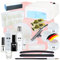 Nagelstudio Starter Set Acryl Studio mit Nagel Lampe + Acrylpulver Made in Germany und allem Zubehör