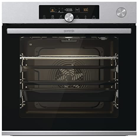 Gorenje 738599 OptiBake Advanced BSA 6747 A04X Four encastrable / 77 l/air chaud/AutoBake/Commande tactile/Thermomètre de cuisson/GentleClose & Open/Steam Assist/Step Bake/PizzaMode