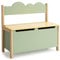 DREAMADE 2 in 1 Spielzeugkiste aus Holz, 60x26x52cm, Sitzbank für Kinder, Spielzeugtruhe mit Stauraum & Deckel, Kindertruhe, Aufbewahrungsbox für Kinderzimmer