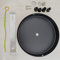 Chrasy Pendant Cable Grip Plaque pour Luminaire Lampe Suspension Multicolore Pince Complet Ensemble Full Set Noir (15CM)