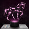 Nachttischlampe - Touch-Nachtlicht Geometrisches Pferd 3D-LED-Lampe Illusion, Geschenkidee Weihnachten Geburtstag Junge und Mädchen Nachttischlampe Kinder- oder Erwachsenenzimmer TOP
