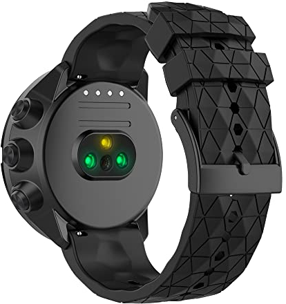 Feysentoe Armband Kompatibel für Suunto 9/7/9 baro/spartan sport wrist hr/D5 Estrazarmband Uhrenarmband(Schwarz)