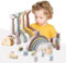 Smartwo Regenbogen Holz, Montessori Holzspielzeug Baby, Balance Stapelspiel, Bausteine für Kinder ab 1 Jahr, Stapelturm in Pastellfarbe, Geburtstagsgeschenke für Mädchen & Jungen 1-2 Jahre