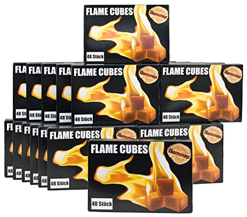 1152x Grill Kamin Kohle Ofen Anzünder Anzündwürfel Kaminanzünder Kohleanzünder Würfel BBQ Grillanzünder Ofenanzünder Kohlenanzünder Flameup