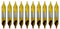 DelitonGude 2.0mm Center Drill Bits Set, 10 Pcs High Speed Steel Titanium Coating Drill Bits Kit Countersink Tools for Lathe Metalworking(2.0mm)