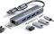 Wowssyo Hub USB C 5 in 1, Aluminium USB C Adapter für MacBook Pro/Air, Gigabit Ethernet, 1 USB C Datenport, 3 x USB 3.0, USB C Docking Station für PC, Notebook, Smartphone und Tablet mit OTG Funktion