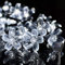 XRR - Catena di luci solari per esterni, 7 m, 50 LED, con fiori di ciliegio, per esterni, 8 modalità, a energia solare, impermeabile, per giardino, balcone, matrimonio, recinzione, decorazioni (bianco