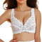 COSHAL® Reggiseno push-up da donna in pizzo reggiseno con ferretto a copertura completa reggiseno coppe morbide pizzo floreale da donna reggiseno non imbottito con cinghie regolabili reggiseno da