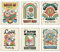 HoozGee Groovy Gänseblümchen-Poster, Wandkunstdrucke, Kamillen, Retro-Stil, glückliche Gesichter, 60er-/70er-Jahre, Hippie-Regenbögen und botanische Elemente, Vintage-Druck, Wanddekoration (27,9 x