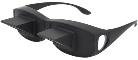 Readers Brille, Bettprisma Brille, HorizontalspiegelBrille, HorizontalspiegelReader Brille, 90°-PrismaBrille Zum Liegen, Lesen, Fernsehen