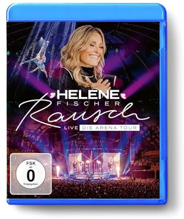 Helene Fischer, Fan-Set : Neues Album 2024, „Rausch – Die Arena-Tour 2023“, Blu-Ray mit Feuerzeug Helene Fischer stehend, Profilansicht + Schriftzug