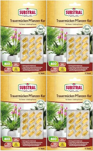 4 X 12ml Substral Naturen®Trauermücken Pflanzen-Kur