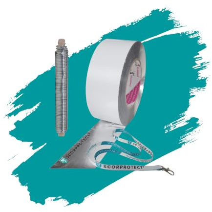 Scorprotect® Zubehörset Aluband glatt für Rohrschale / Rohrisolierung + Schlüsselband